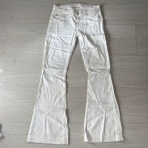 Hudson Jeans Women's White Flare Jeans